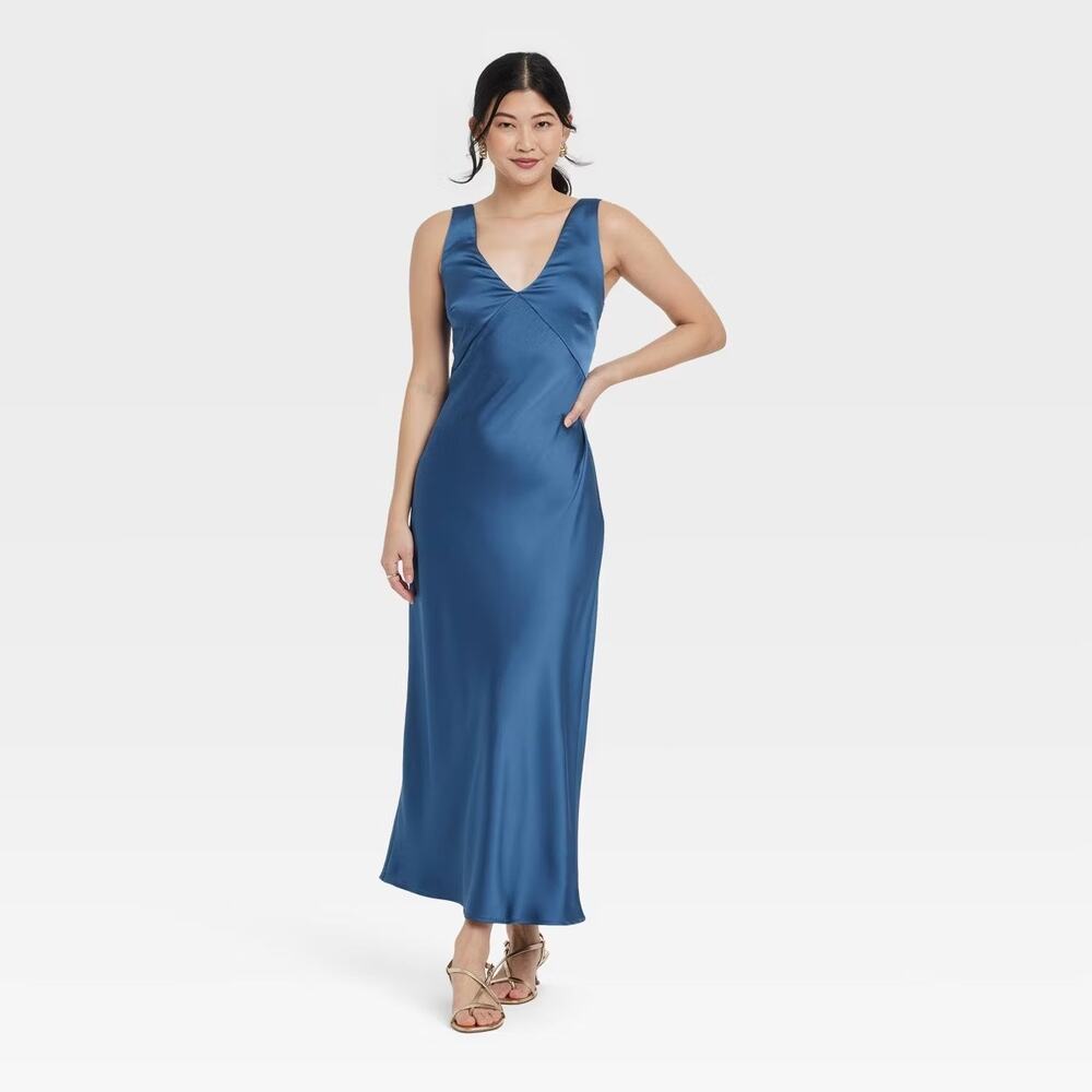 a new day Women's Blue Maxi Dress